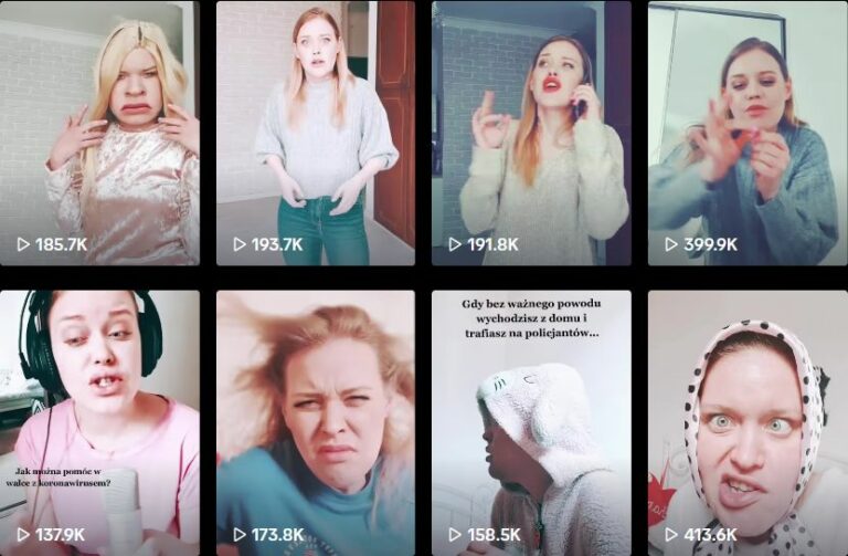 Ewelina Ruckgaber na TikToku – aktorka w nowej roli online