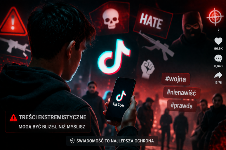 Niebezpieczne treści na TikToku – raport ujawnia skalę problemu Niebezpieczne treści na Tiktoku